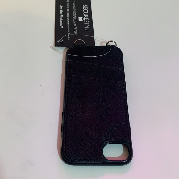 K. Carroll Black Cell Case iPhone 6/6S/7 w/Crossbody Strap - Picture 6 of 12